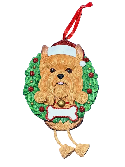 Adorno Navideño Yorkie
