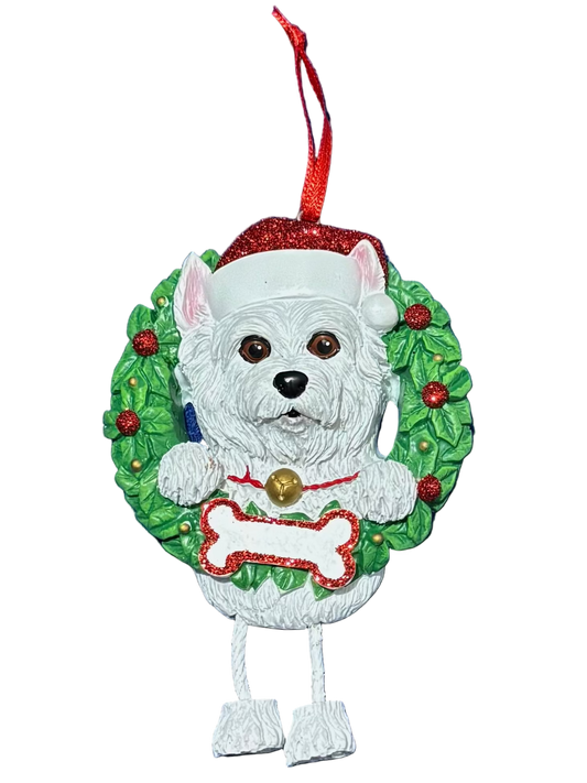 Adorno Navideño Westie