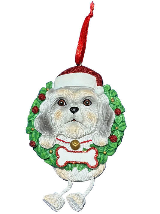 Adorno Navideño Shih Tzu