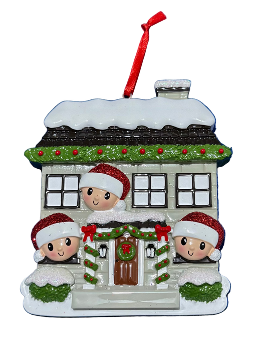 Adorno Casa Navideña para 3
