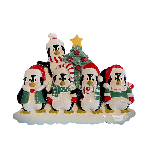 Adorno de mesa Navideño Pingüinos (5)