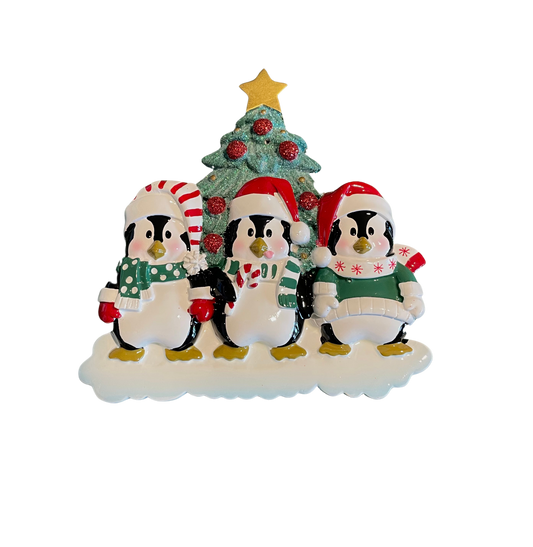 Adorno de mesa Navideño Pingüinos (3)